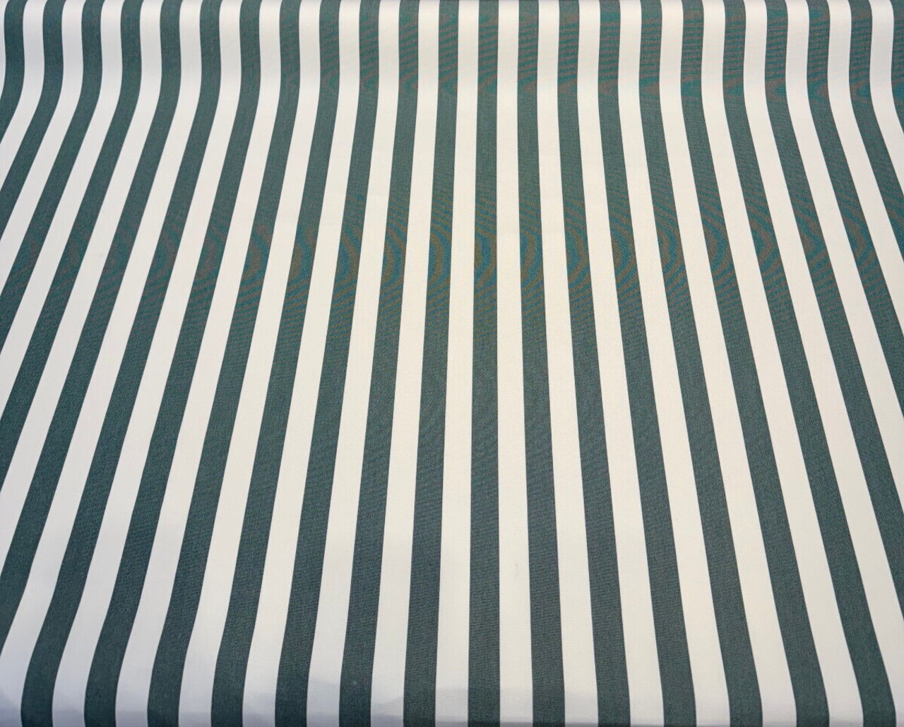 1 Yard Mason Forest Green Stripe Outdoor Upholstery Fabric 54 Inch Width
